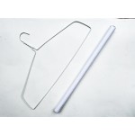 White Drapery/Curtain Hanger With Tube 18" (9G)-Extra Strong  500PCS 